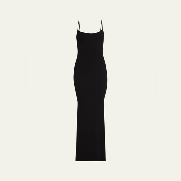 SKIMS Soft Lounge Long Slip Dress Onyx / Black Large - Picture 4 of 10